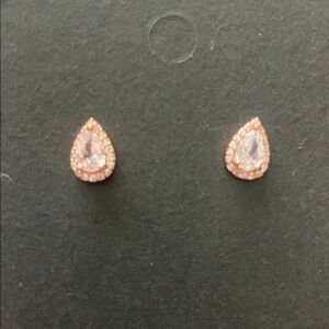 Elegant Teardrop Earrings in Rose Gold